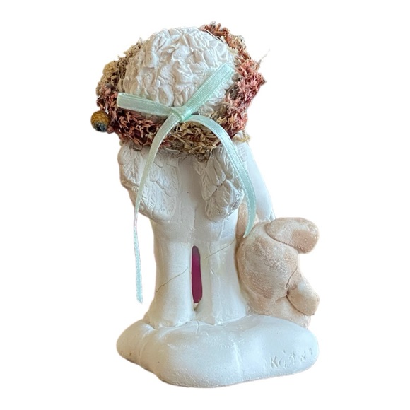 Vintage 1995 Dreamsicle “Nite Nite” cherub with Teddy bear 4” tall. - Picture 7 of 7